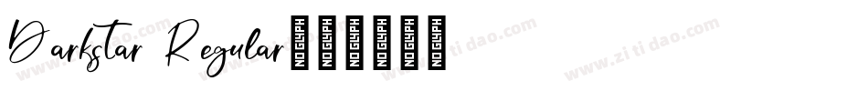 Darkstar Regular字体转换